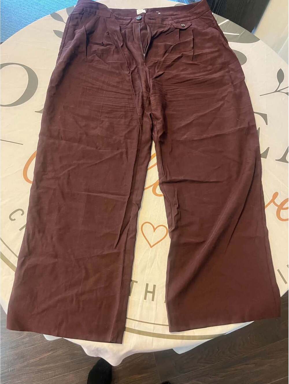 a new day Women's Brown Wide Leg Pants Size 16